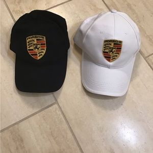 2 new Porsche Hats, never worn